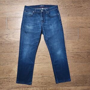 Alberto Modern Fit Straight Leg Blue Jeans 34x34 (34x29)